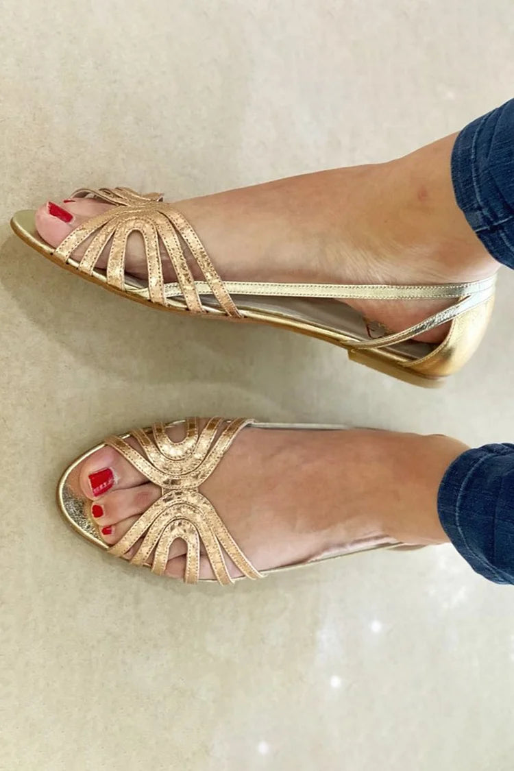 Eleonora | Women Embellished Leather Sandals For Summer Mornings Or Polished Dinners