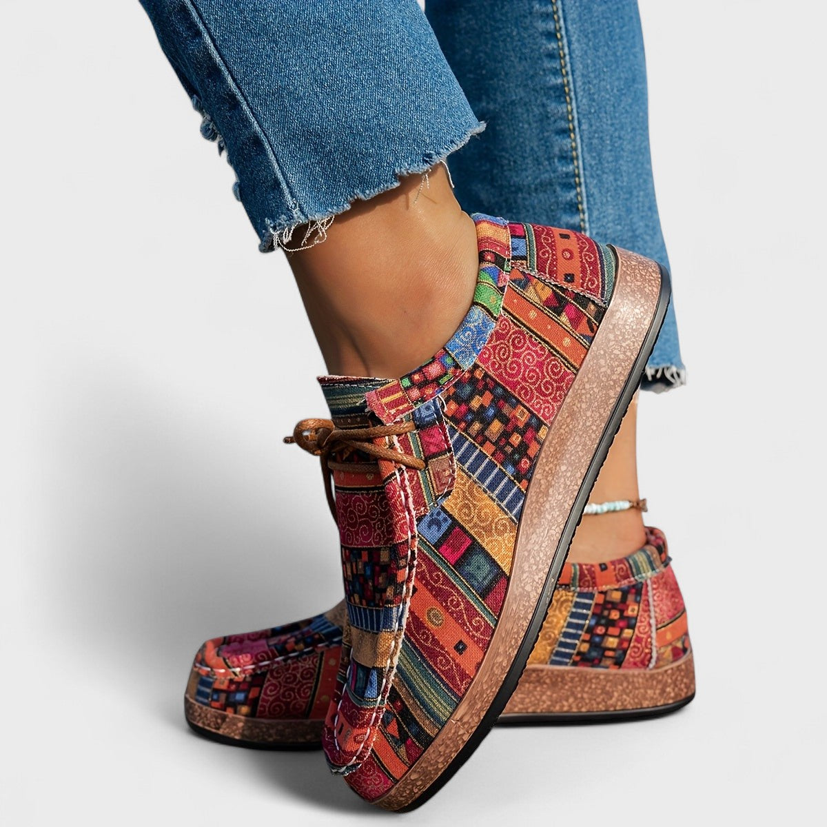 Seryphina | Women Sneakers With Shock Absorbing Sole Wide Heel Base Shaped Insole And Ventilated Upper