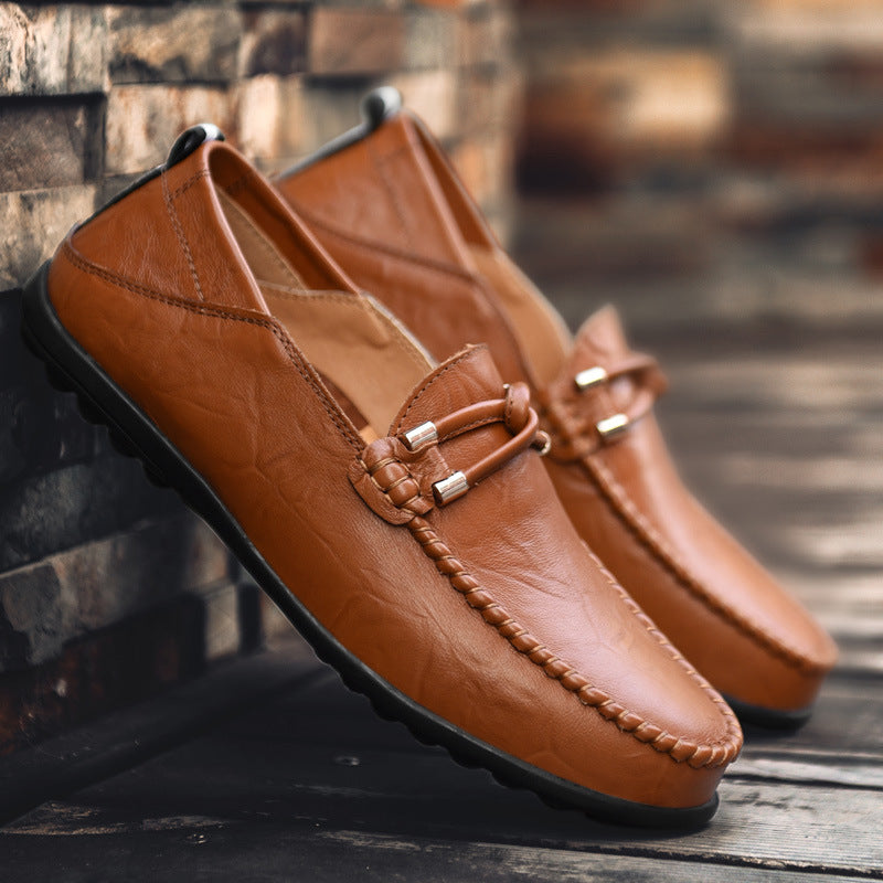 Bettino | Men Italian Leather Loafers With Lined Interior Hand Stitched Seams Looped Saddle And Driver Sole