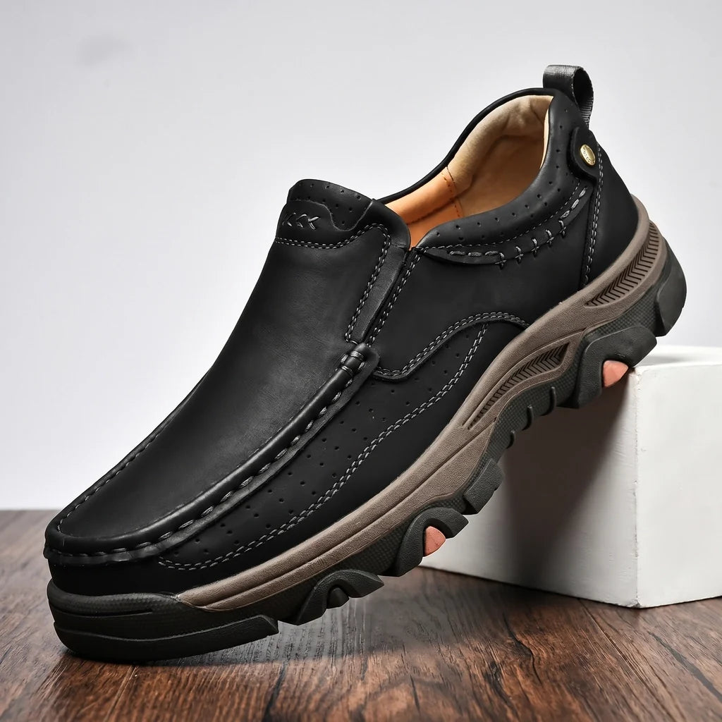 Black Lindley Chunky Sole Loafers 2