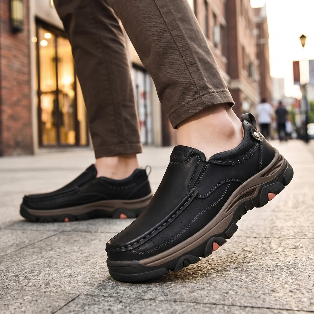 Black Lindley Chunky Sole Loafers 3