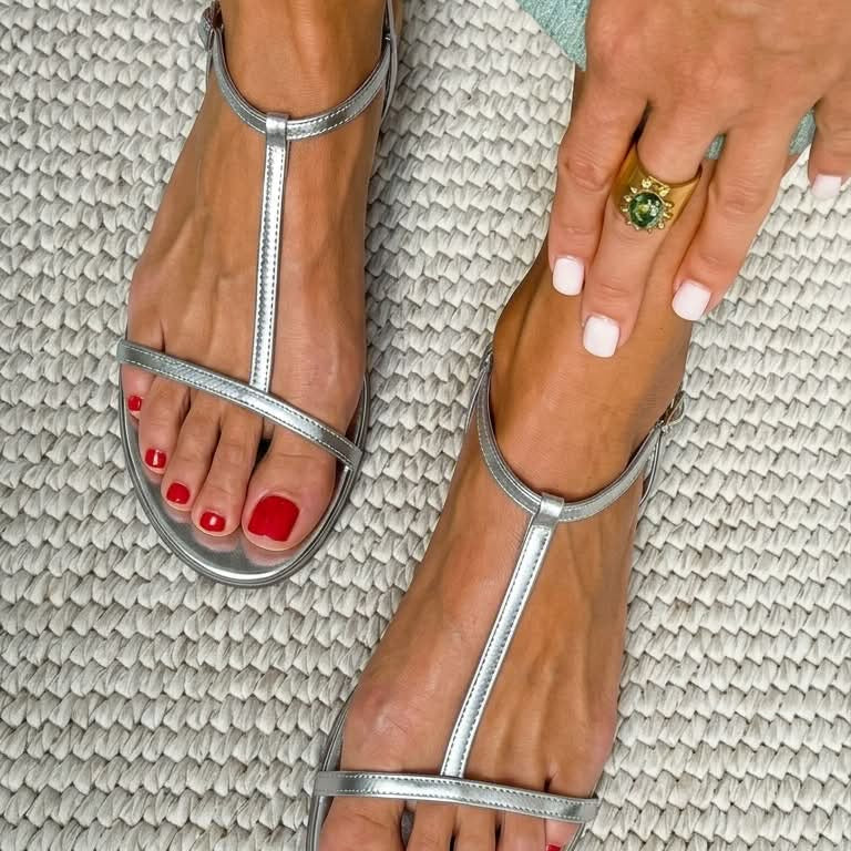 Rosalba | Women Embellished Leather Sandals For Spring Or Summer Days And Evenings