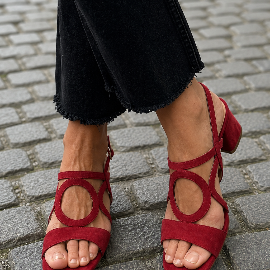 Valentina | Women Leather Summer Sandals For Warm Days City Walks Or Evening Dinners