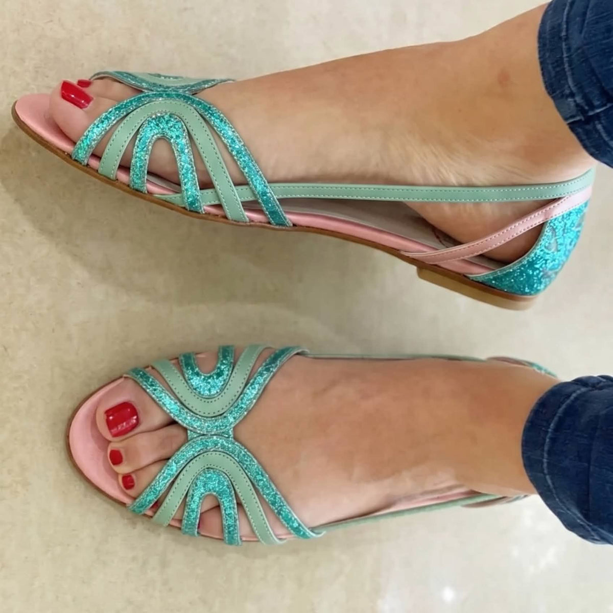 Eleonora | Women Embellished Leather Sandals For Summer Mornings Or Polished Dinners