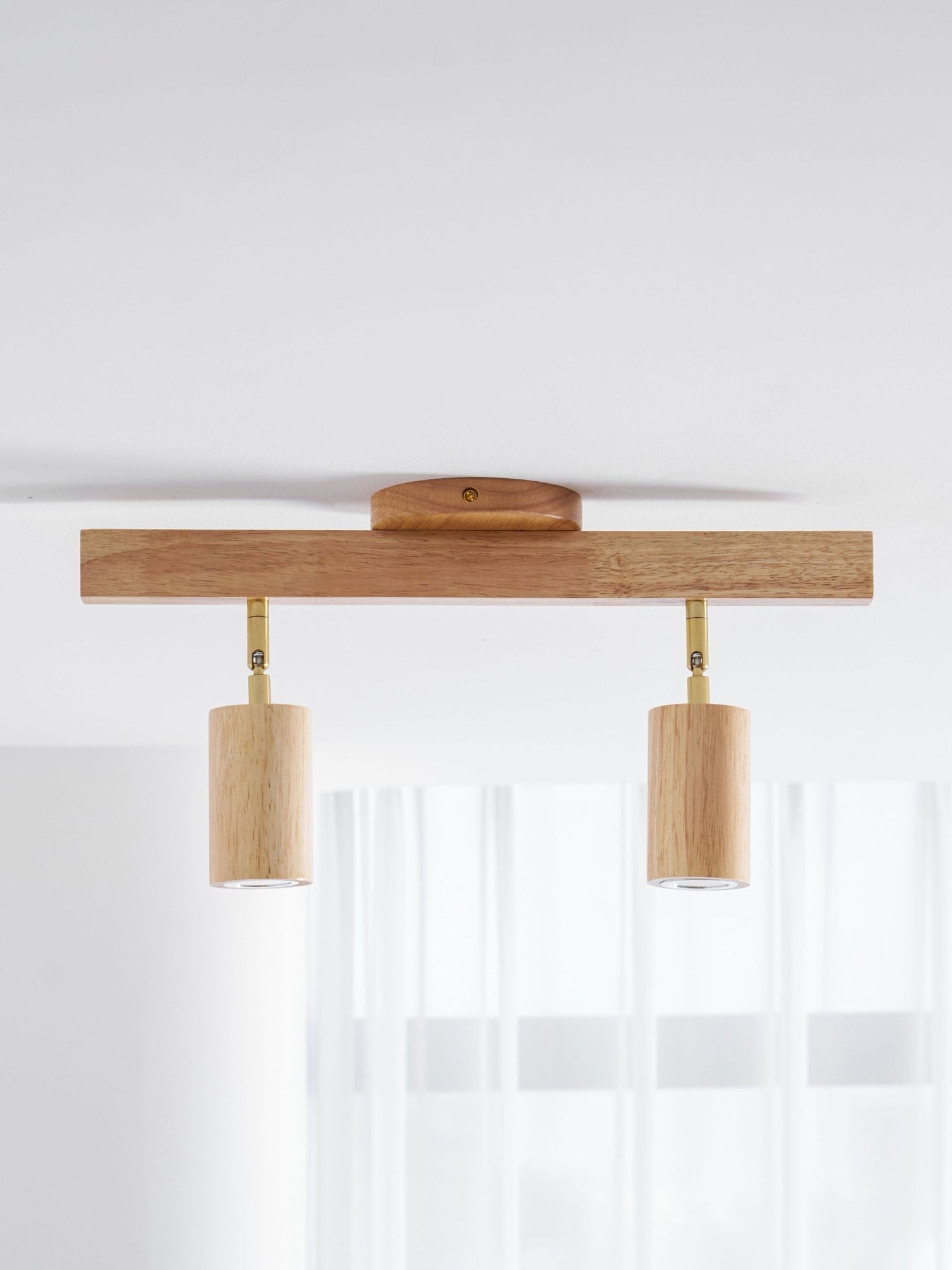 Natural Wood Beam Spotlight Light