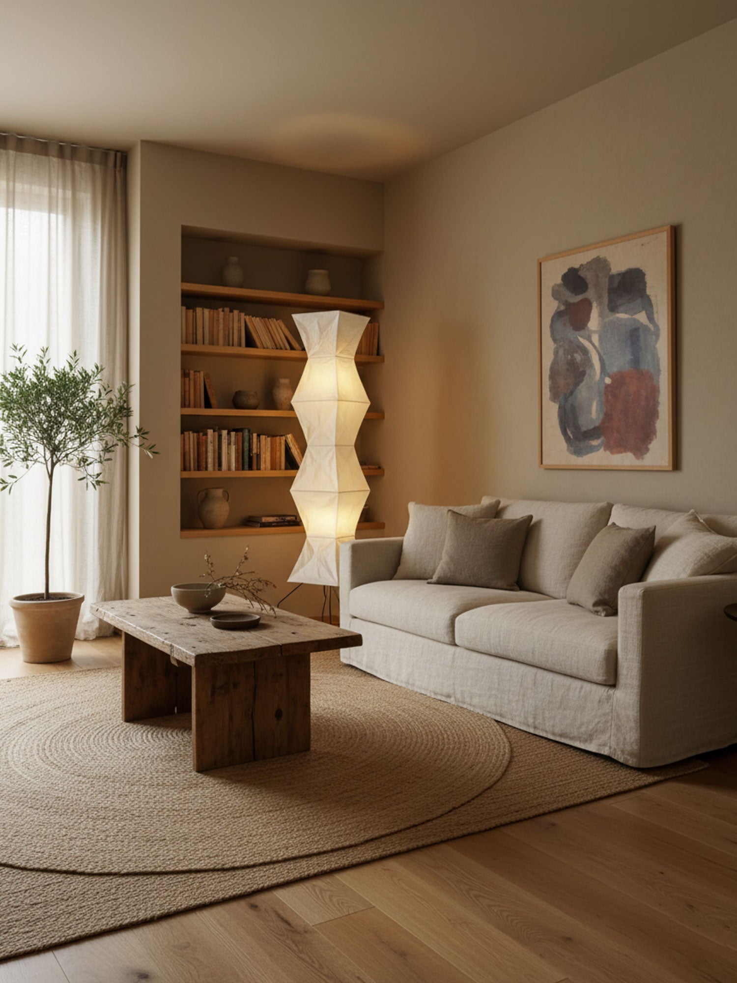 Rice Paper Floor Lamp