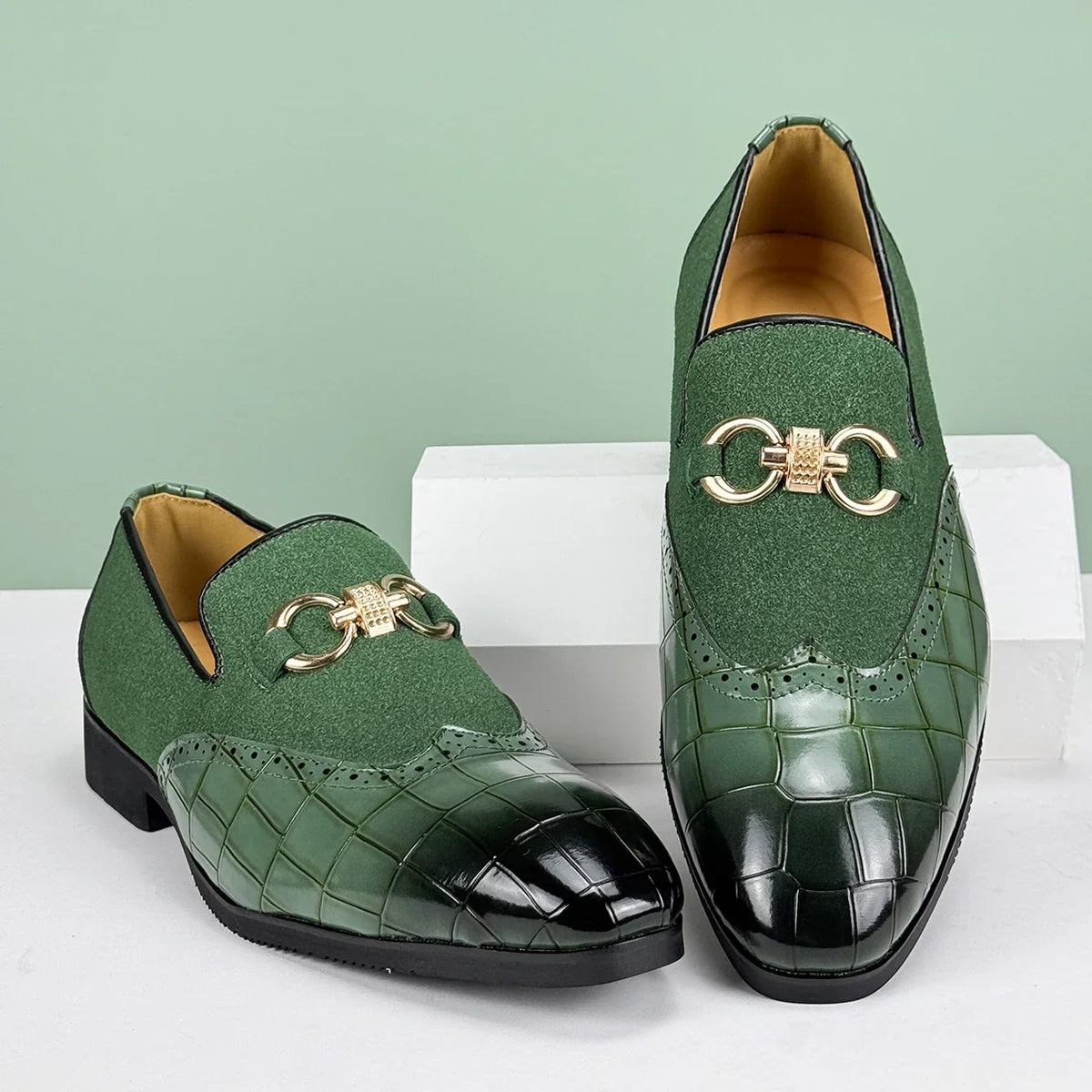 Valerio Leather Loafers - Redwood Main