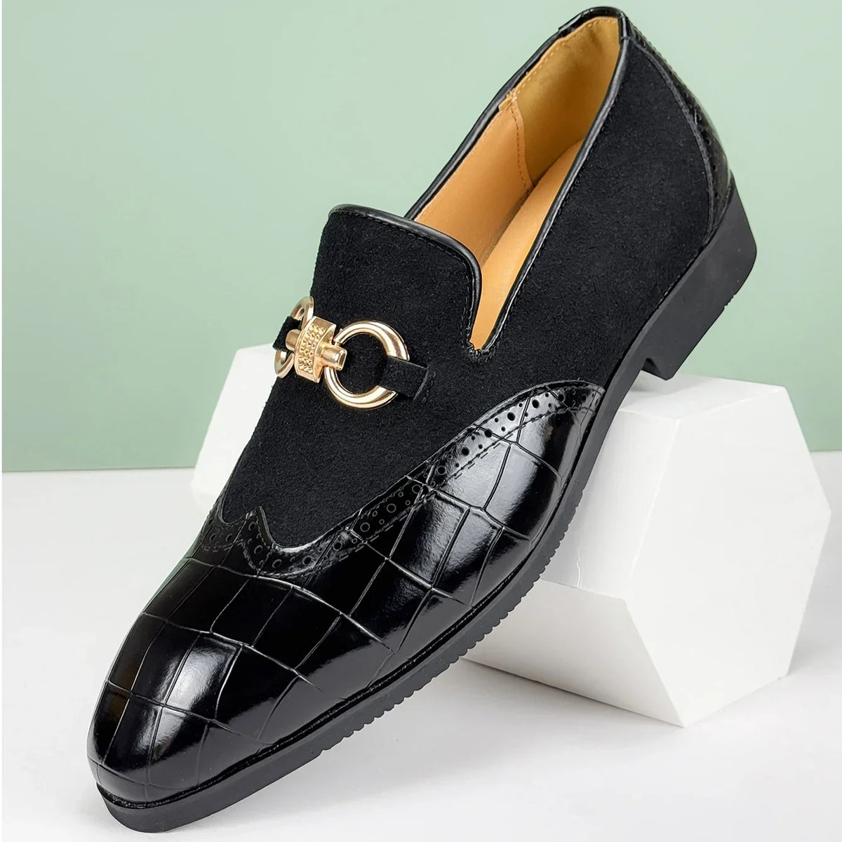 Valerio Leather Loafers - Redwood Main