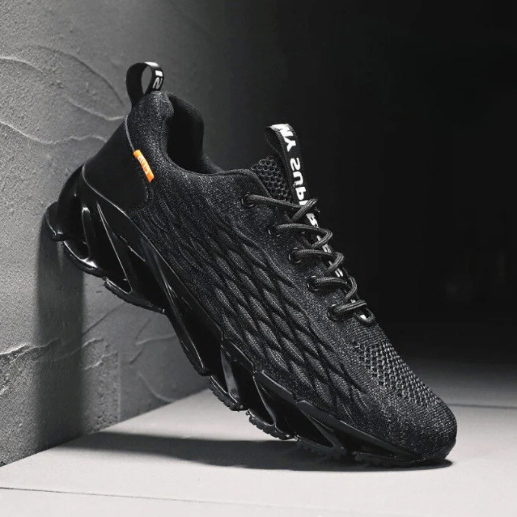 Men’s Running Shoes – Knit Sneakers with Grip Sole