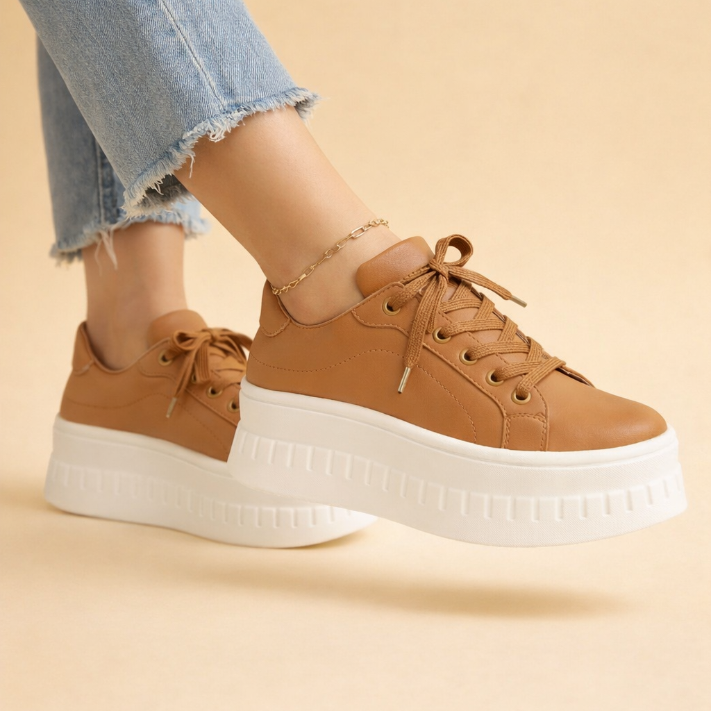 Hattie | Women Platform Lace Up Sneakers