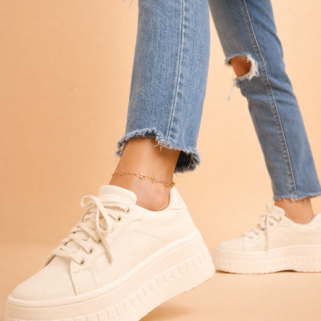 Hattie | Women Platform Lace Up Sneakers