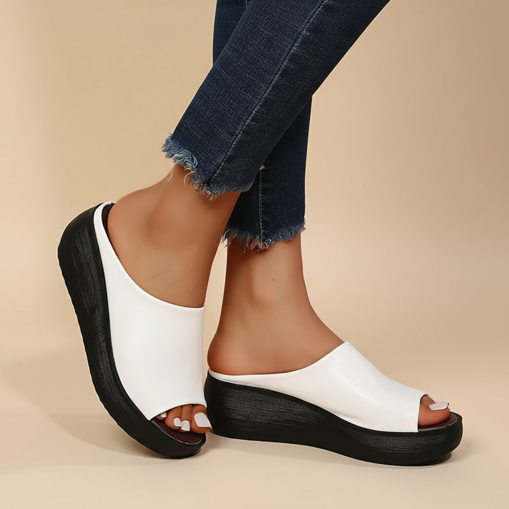 Elisa | Women Slip On Support Sandals With Sleek Design For Daily Wear Or Polished Outings