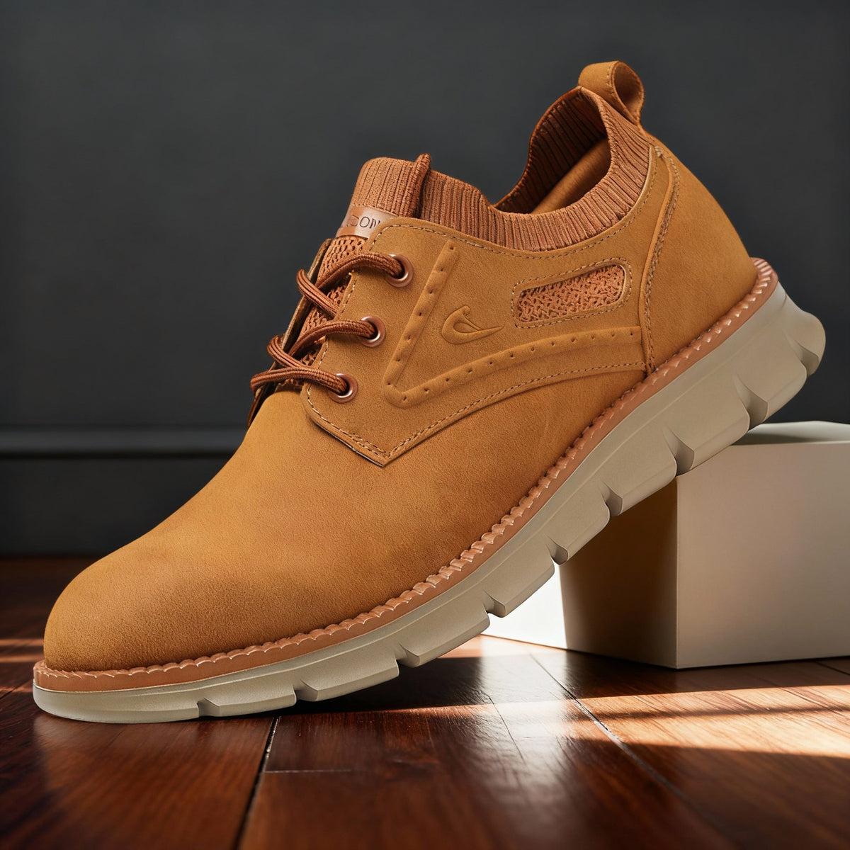 Marshall | Men Sneakers With Hand Stitched Detailing Ankle Sock Collar And Cushioning EVA Sole For Daily Miles
