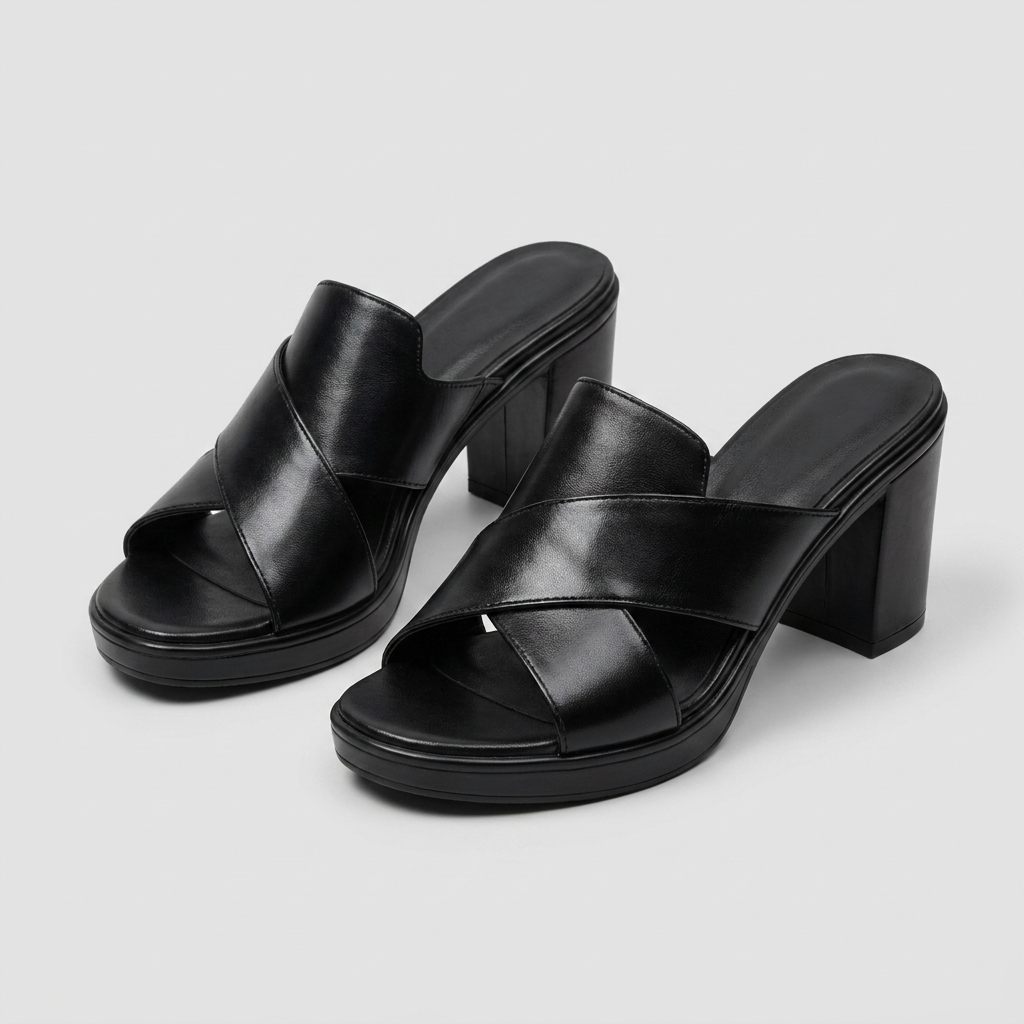 Gisèle | Women Heeled Sandals With Padded Sole Adjustable Strap And Slip Resistant Outsole For Summer Days