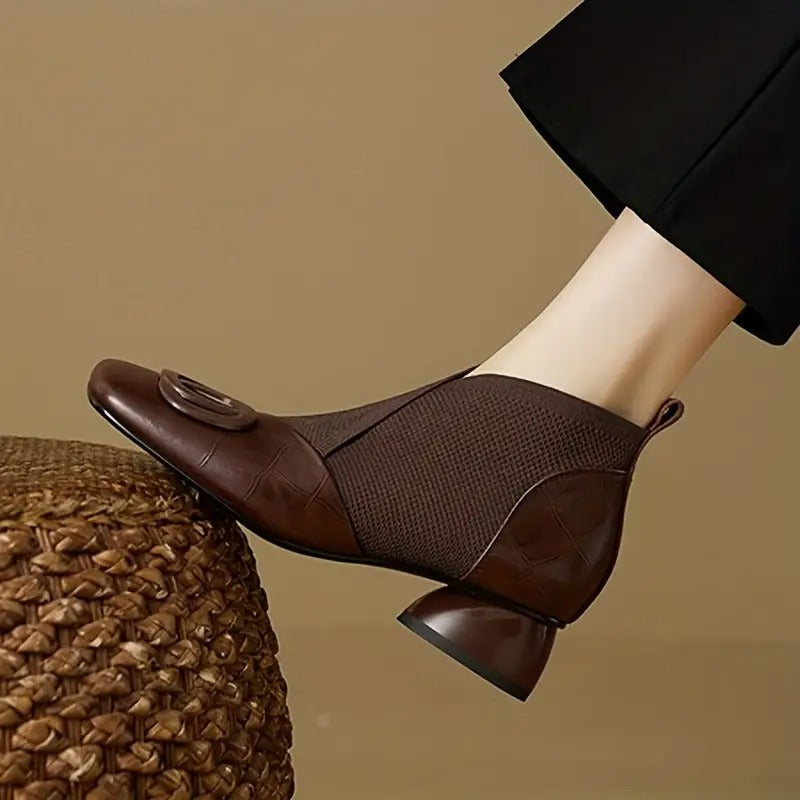 Abielyn | Women Ankle Booties With Padded Anatomical Insole Arch Support And Secure Closure For Autumn Wear
