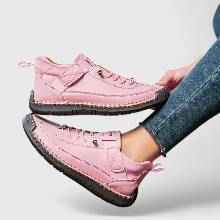 Kymberleigh | Women Slip On Sneakers With Slow Rebound EVA Sole Roomy Toe Box Arch Support And Elastic Panels