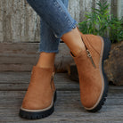 Raely | Women Boots With Side Zipper Arch Support Cushioned Insole And Sturdy Outsole For Autumn Or Office