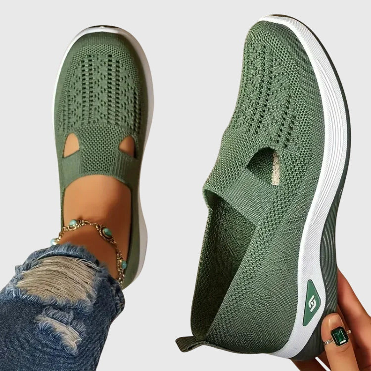 Lora | Women Slip Resistant Walking Shoes With Rubber Sole