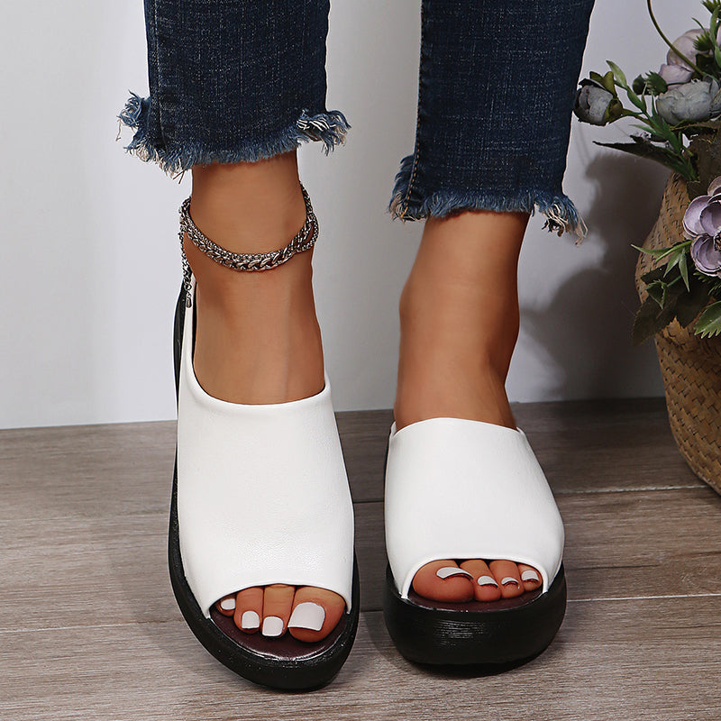 Elisa | Women Slip On Support Sandals With Sleek Design For Daily Wear Or Polished Outings