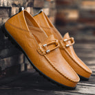 Bettino | Men Italian Leather Loafers With Lined Interior Hand Stitched Seams Looped Saddle And Driver Sole