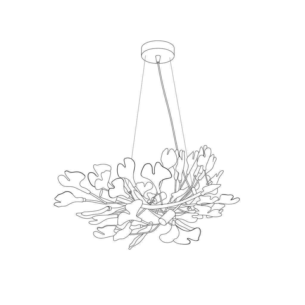 Horizon Bloom Gingko Chandelier