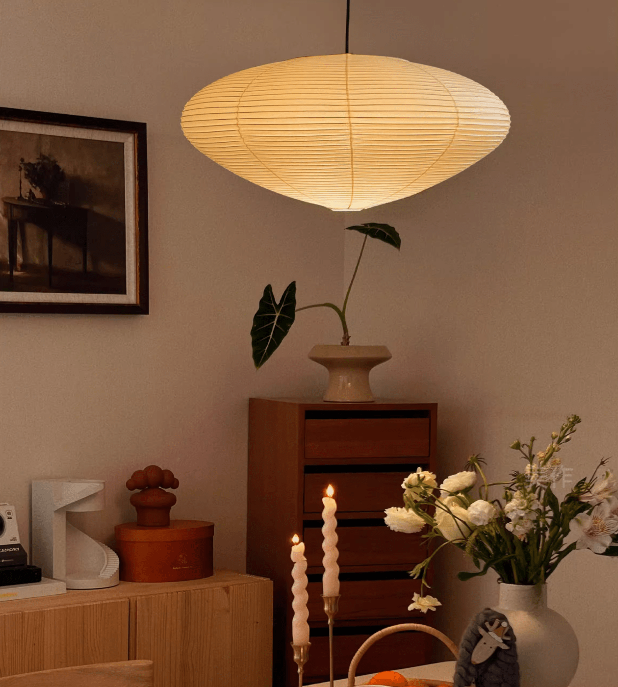Washi Paper 15A 21A 26A Pendant Light