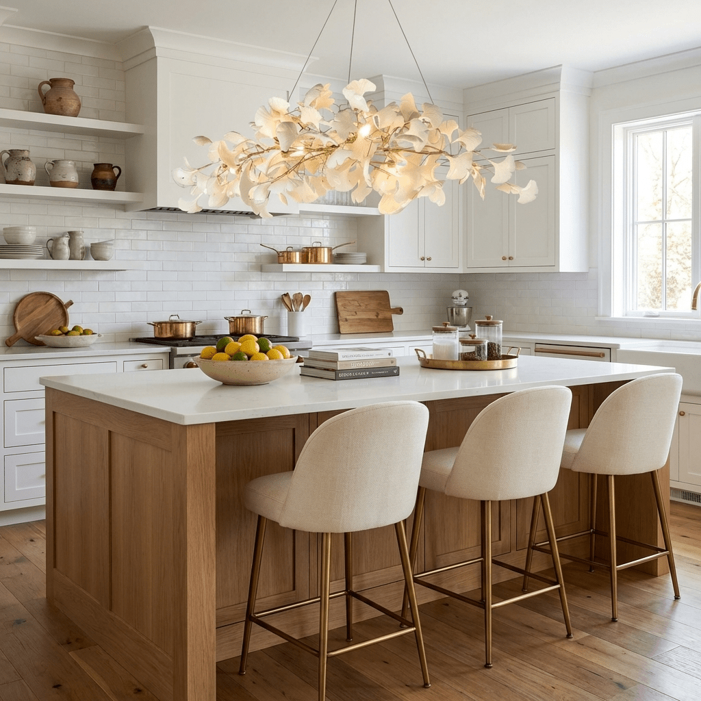Gingko Plume Chandelier