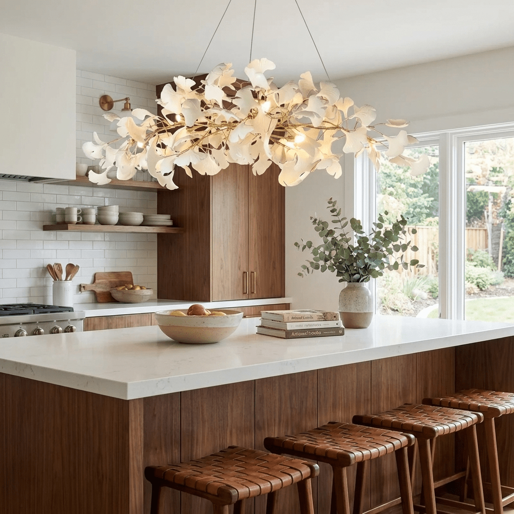 Gingko Plume Chandelier
