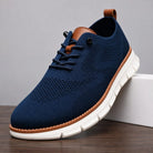 Dark Blue Sargent Breathable Knit Sneakers 1