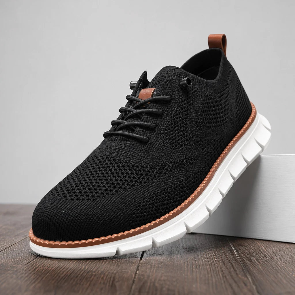 Black Sargent Breathable Knit Sneakers 1