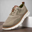 Gray Green Sargent Breathable Knit Sneakers 1