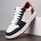 White / Red Garrett Leather Low-Top Sneakers 1