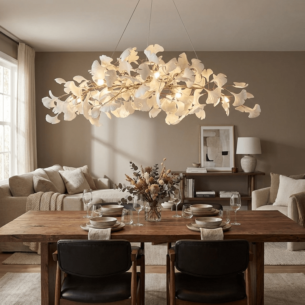 Gingko Plume Chandelier