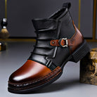 Lawson | Men Italian Leather Boots With Polished Finish Hand Stitched Construction Cushioned Insole And Sturdy Outsole
