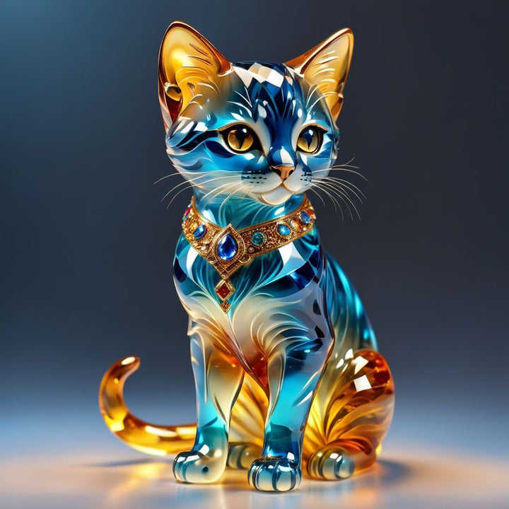 Elegant Cat Sculpture for Living Room and Office