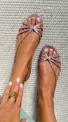 Ginevra | Women Embellished Leather Sandals For Summer Occasions Or Evening Wear