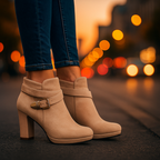 Harper Lane Suede Wrap Boots — detail view