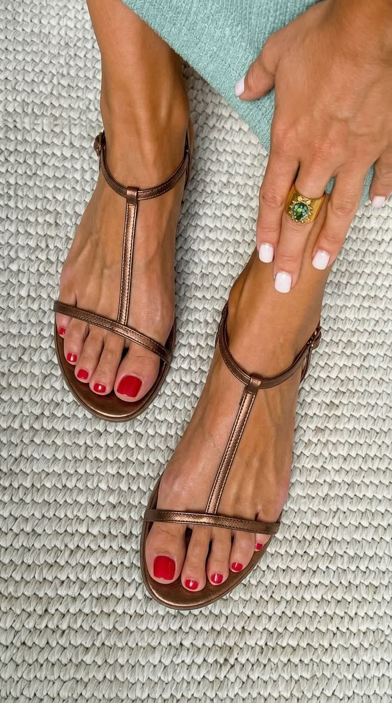 Rosalba | Women Embellished Leather Sandals For Spring Or Summer Days And Evenings