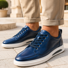 Selwyn | Men Full Grain Leather Trainers With Cushioned Footbed And Grip Sole For Smart Or Casual Wear