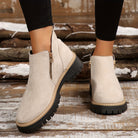 Raely | Women Boots With Side Zipper Arch Support Cushioned Insole And Sturdy Outsole For Autumn Or Office