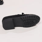 Margot | Women Loafers With Low Heel Bow Detail And Glossy Toe Cap For Office Days Or Everyday Wear