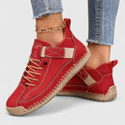 Kymberleigh | Women Slip On Sneakers With Slow Rebound EVA Sole Roomy Toe Box Arch Support And Elastic Panels