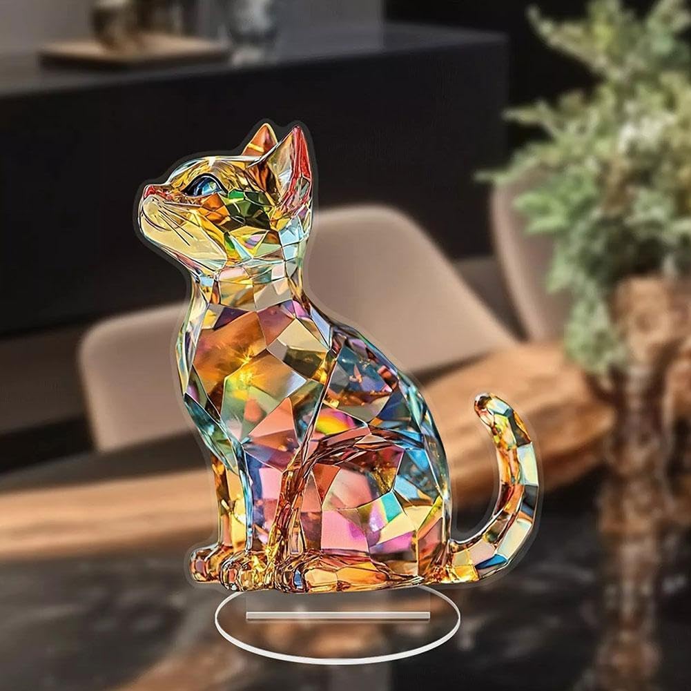 Elegant Cat Sculpture for Living Room and Office