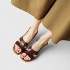 Evelynne | Women Classic Heeled Sandals With Cushioned Base And Graceful Lift For Relaxed Days Or Elegant Outings