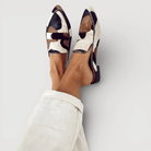 Belmonte | Women Moccasin Loafers With Abstract Print For City Days And Everyday Wear