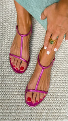 Rosalba | Women Embellished Leather Sandals For Spring Or Summer Days And Evenings