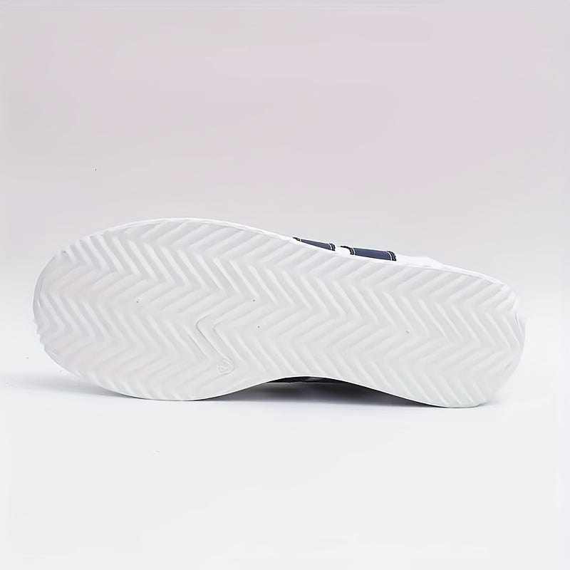 Frankie | Women White Fabric Walking Sneakers With Rubber Sole