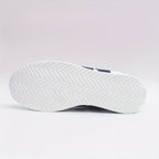 Frankie | Women White Fabric Walking Sneakers With Rubber Sole