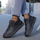 Saela | Women Slip On Sneakers With Wide Toe Box Elastic Side Panels And Supportive Sole For Summer Days