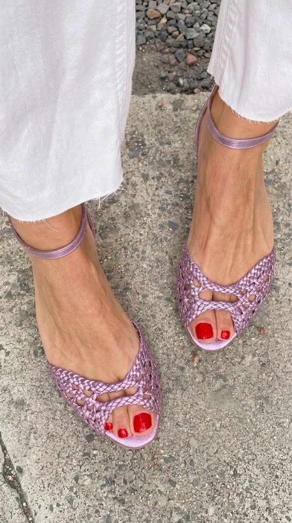 Isadora | Women Woven Leather Sandals For Summer Days Or Evening Outings